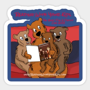 Reading With Your Kids Bear Family Sticker